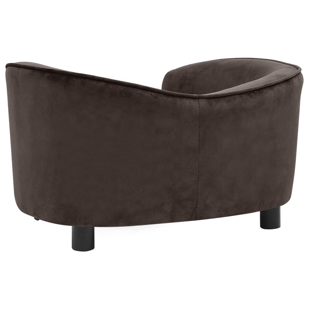 Dog sofa, brown, 69 x 49 x 40 cm, plush