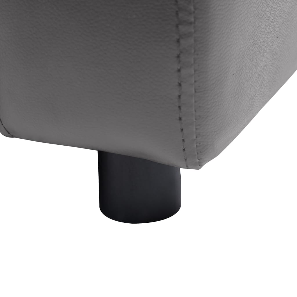 Sofa for dogs, gray, 80 x 50 x 40 cm, ecological leather