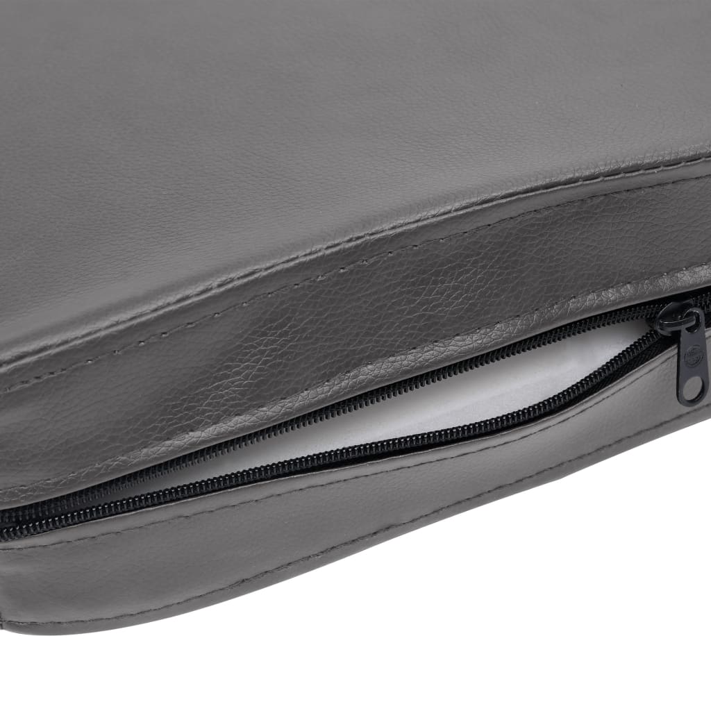 Sofa for dogs, gray, 80 x 50 x 40 cm, ecological leather