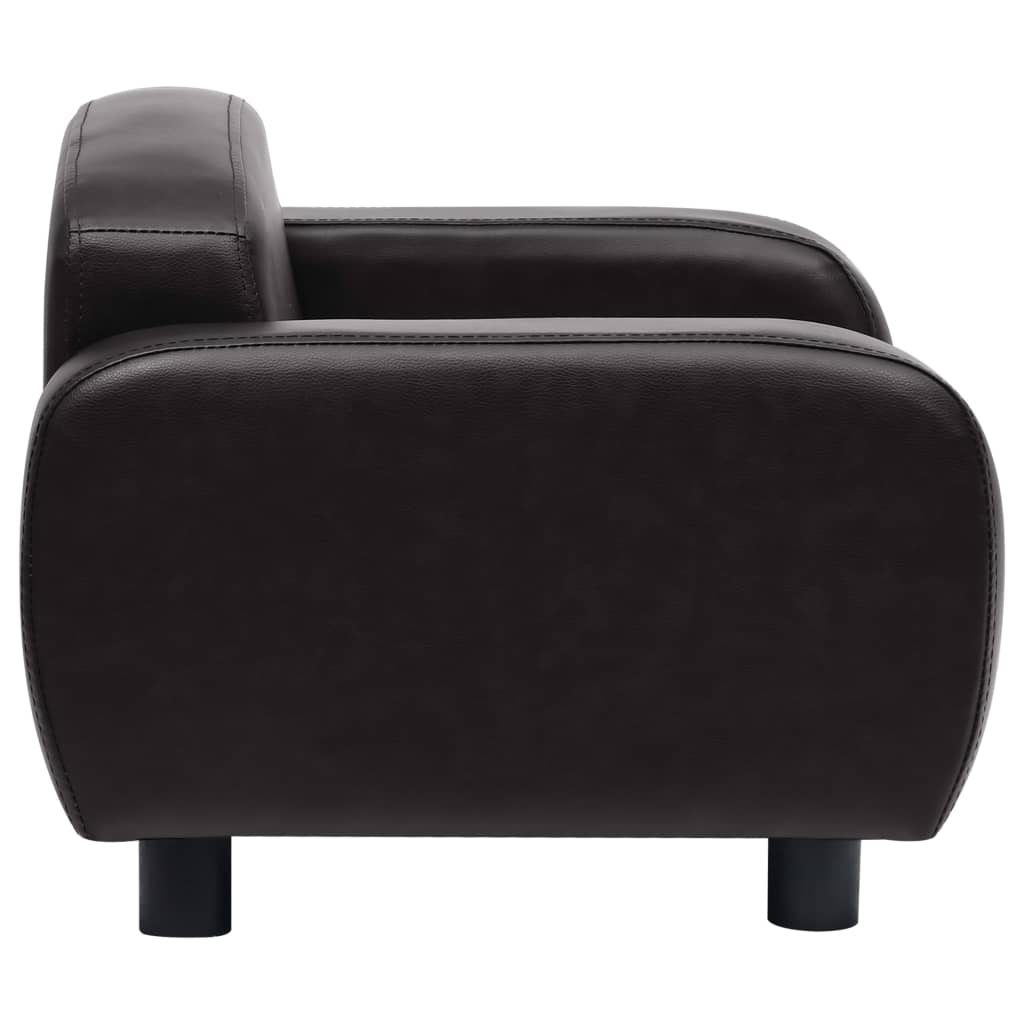 Sofa for dogs, black, 80 x 50 x 40 cm, ecological leather