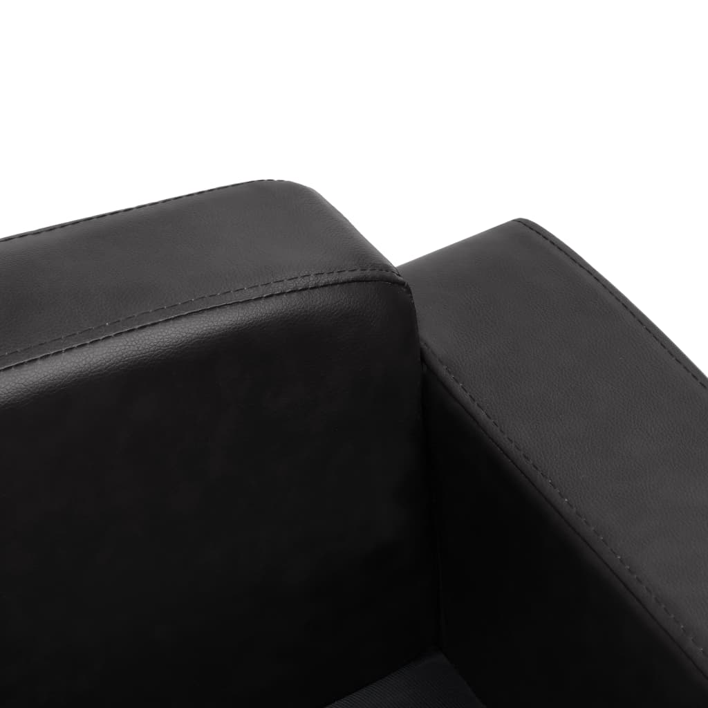 Sofa for dogs, black, 80 x 50 x 40 cm, ecological leather