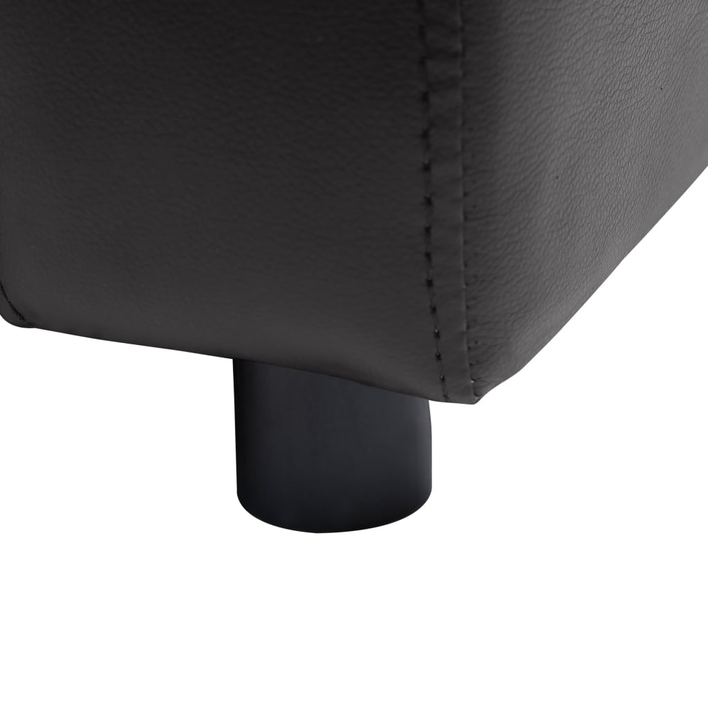 Sofa for dogs, black, 80 x 50 x 40 cm, ecological leather