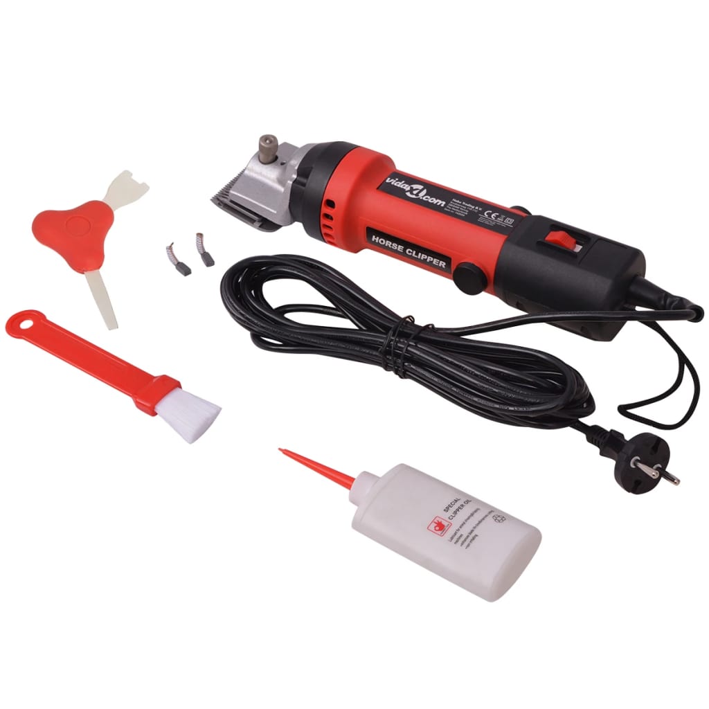 Horse clipper set, 6 pieces, 550 W