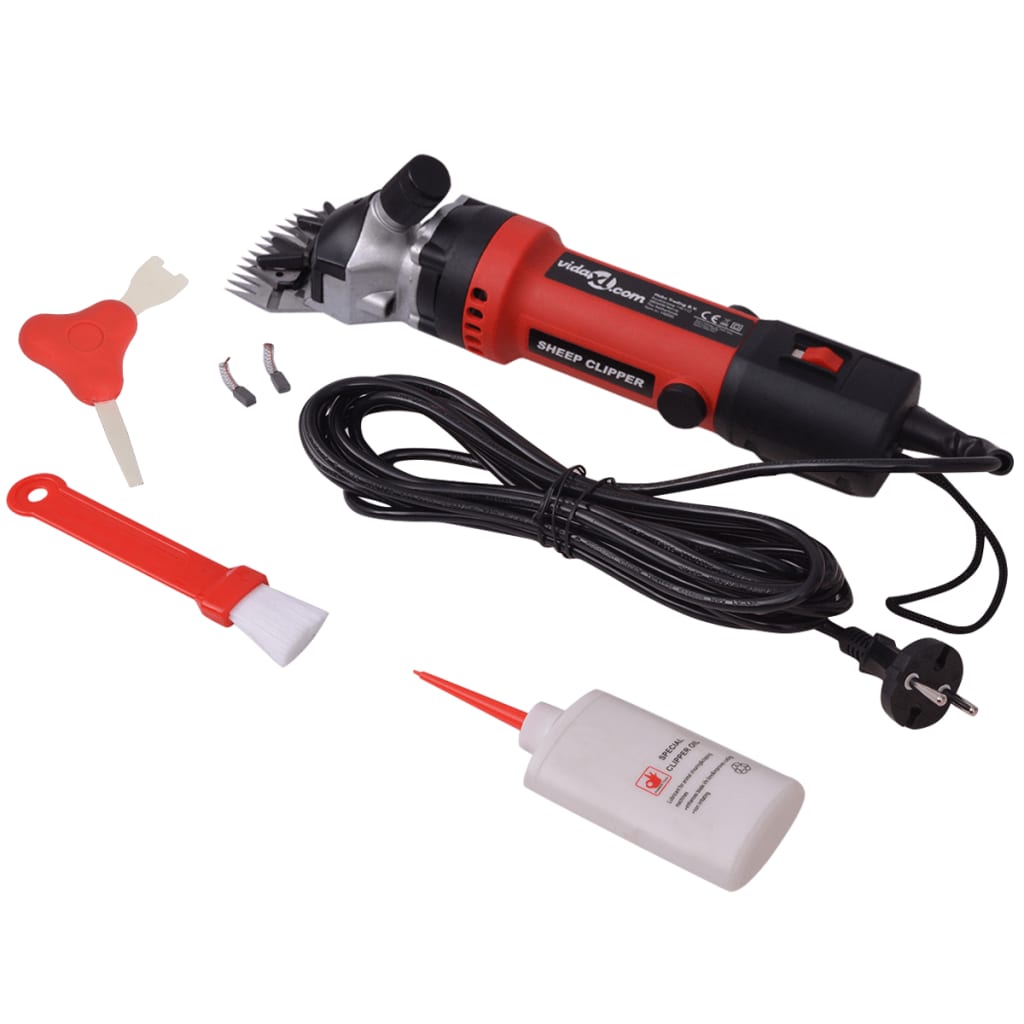 Sheep shearing machine set, 7 pieces, 550 W