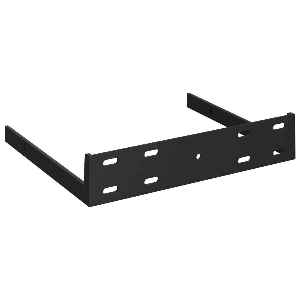 Colțare suspendate, 4 buc., alb extralucios, 35x35x3,8 cm, MDF