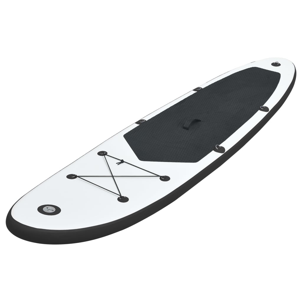 Inflatable SUP board set, black and white