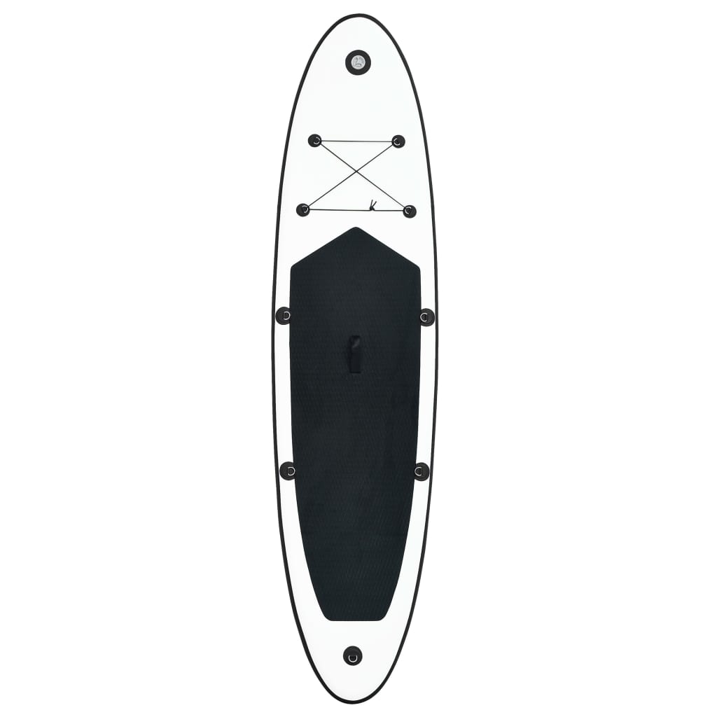 Inflatable SUP board set, black and white