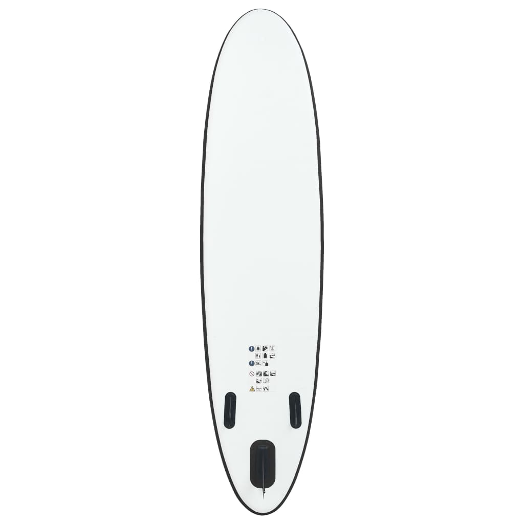 Inflatable SUP board set, black and white