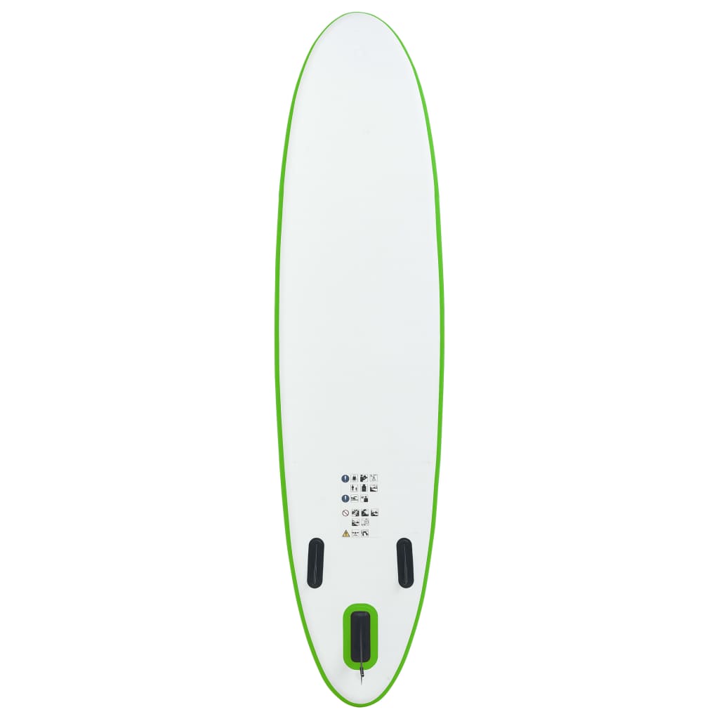 Inflatable SUP board set, green and white