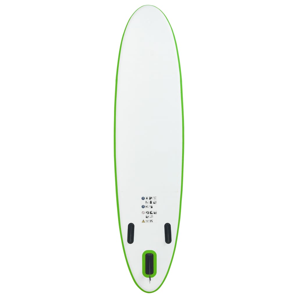 Inflatable SUP board set, green and white