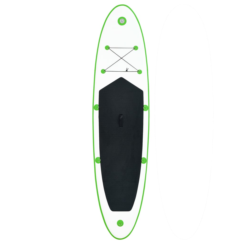 Inflatable SUP board set, green and white