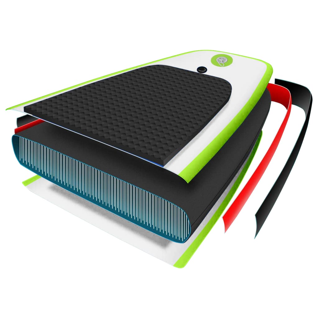 Inflatable SUP board set, green and white