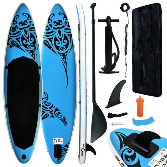 Inflatable SUP board set, blue, 305x76x15 cm