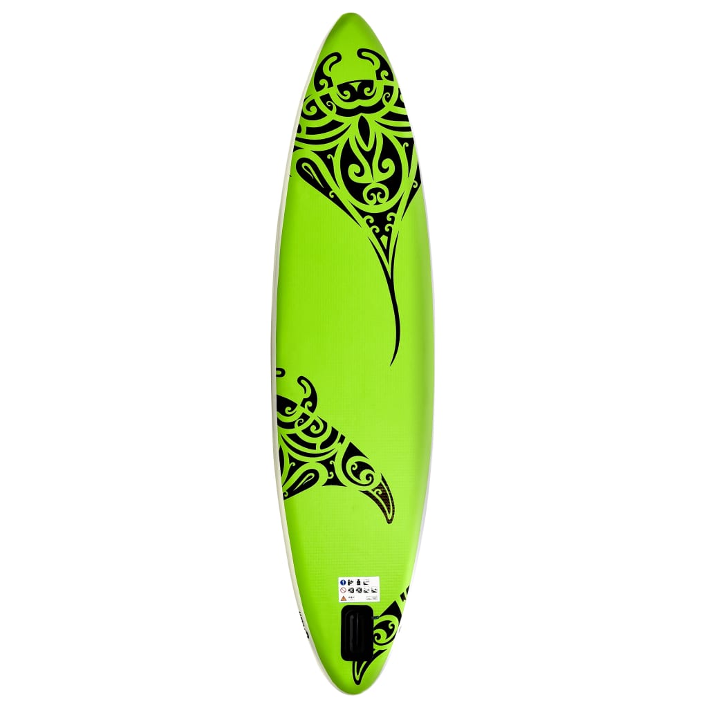 Inflatable SUP board set, green, 305x76x15 cm