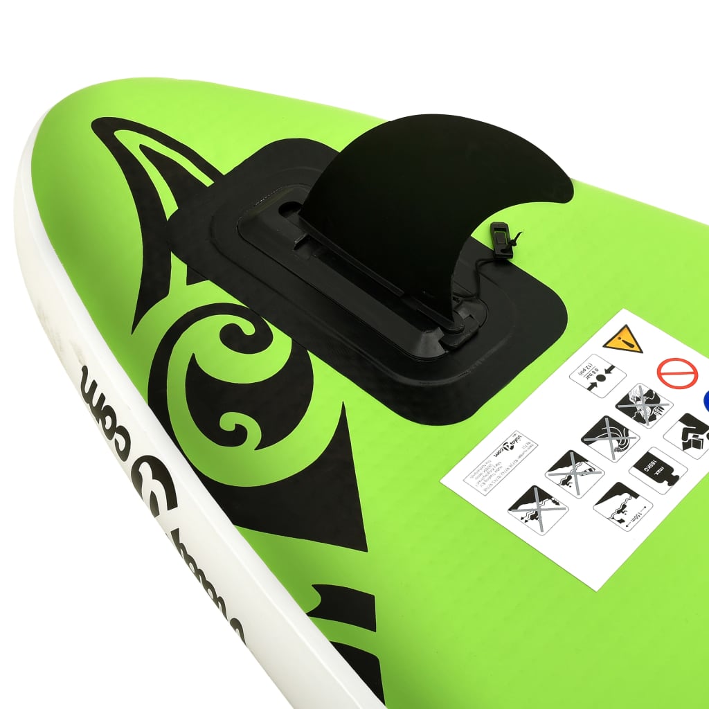 Inflatable SUP board set, green, 305x76x15 cm