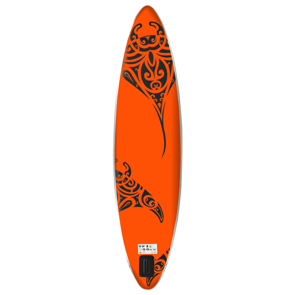 Inflatable SUP board set, orange, 305x76x15 cm