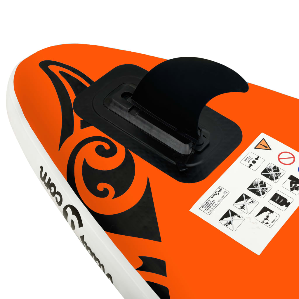 Inflatable SUP board set, orange, 305x76x15 cm