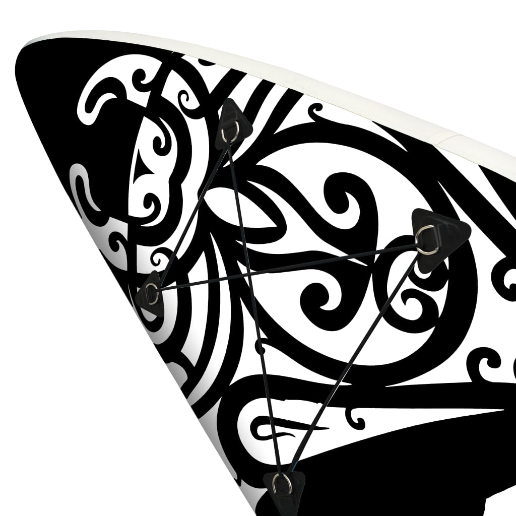 Inflatable SUP board set, black, 305x76x15 cm
