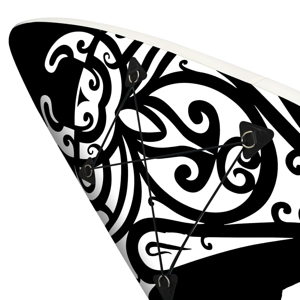Inflatable SUP board set, black, 320x76x15 cm