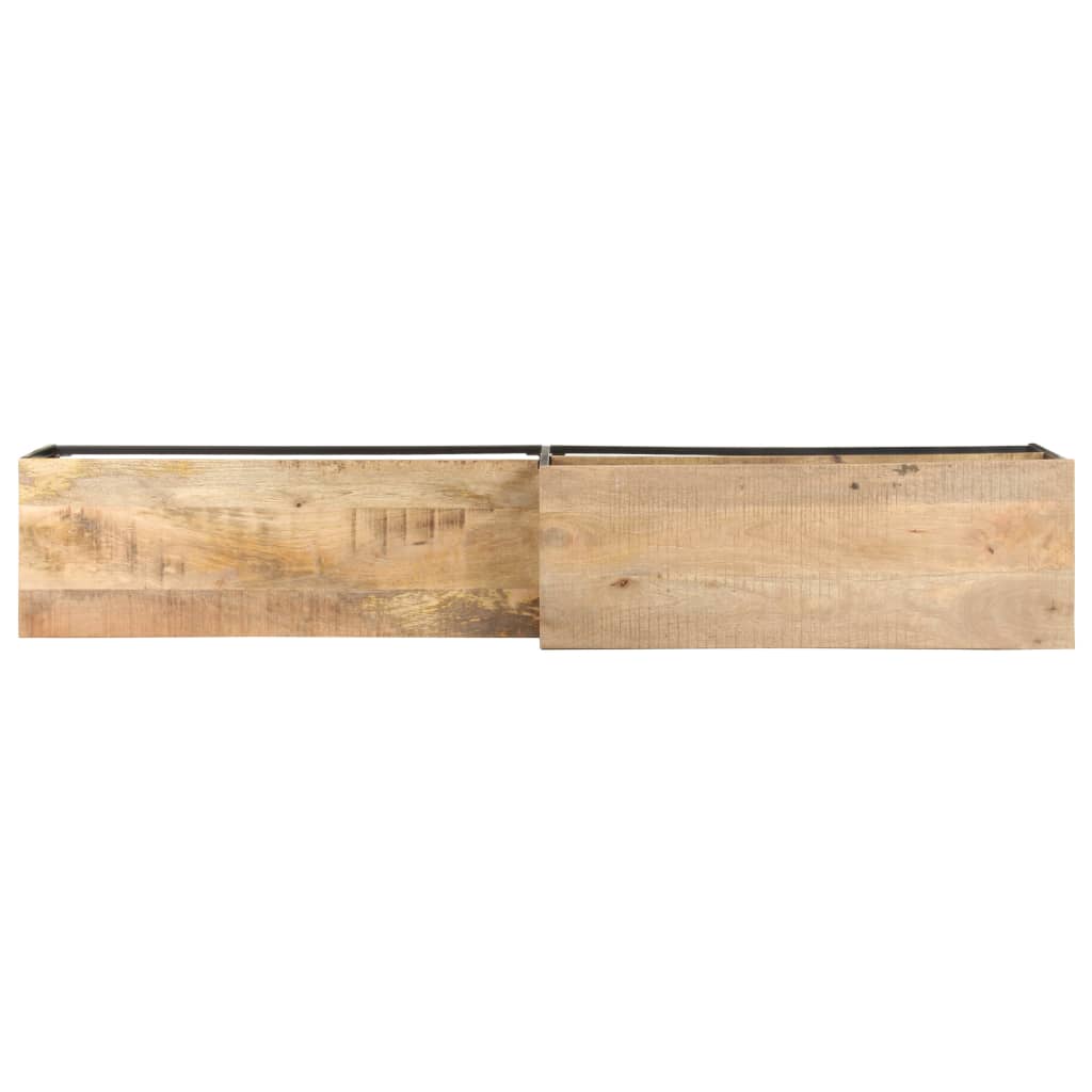 Comodă TV, 180x30x50 cm, lemn de mango brut