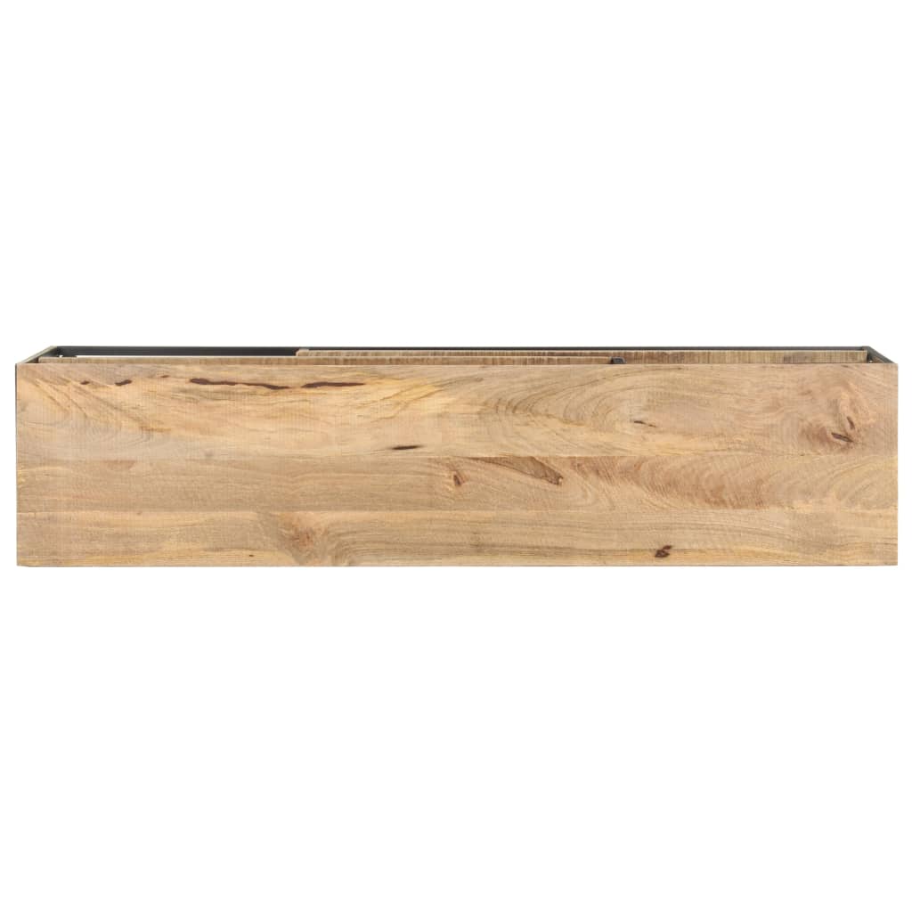 Comodă TV, 130 x 30 x 45 cm, lemn de mango nefinisat
