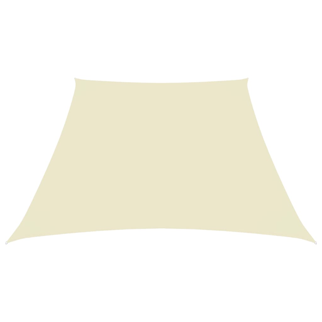 Parasolar, crem, 4/5x4 m, țesatură Oxford, trapez