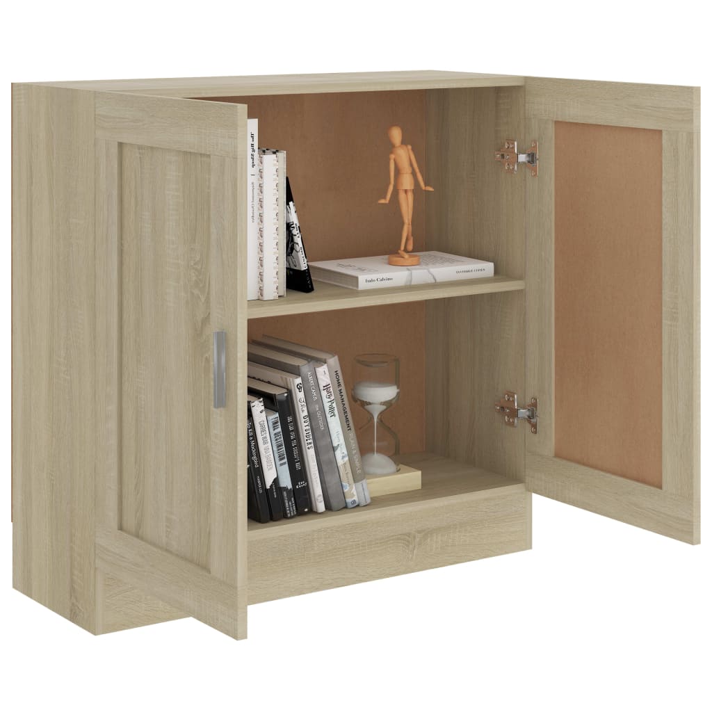 Bibliotecă, stejar Sonoma, 82,5x30,5x80 cm, lemn prelucrat