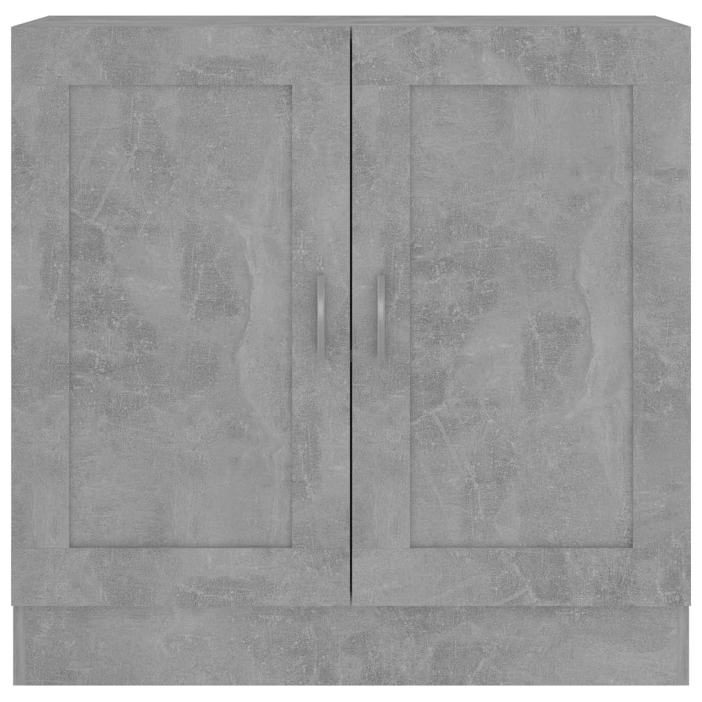 Bibliotecă, gri beton, 82,5x30,5x80 cm, lemn prelucrat