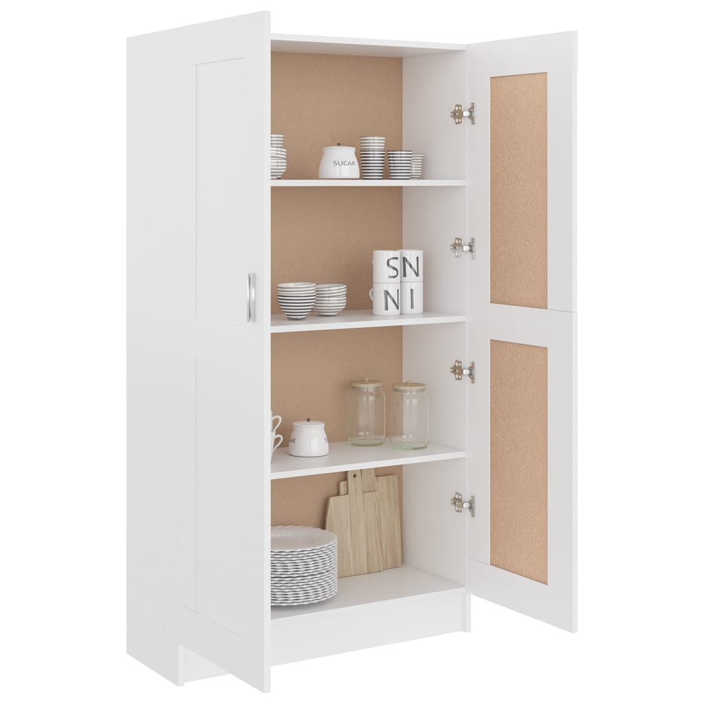 Bookcase, white, 82.5 x 30.5 x 150 cm, chipboard