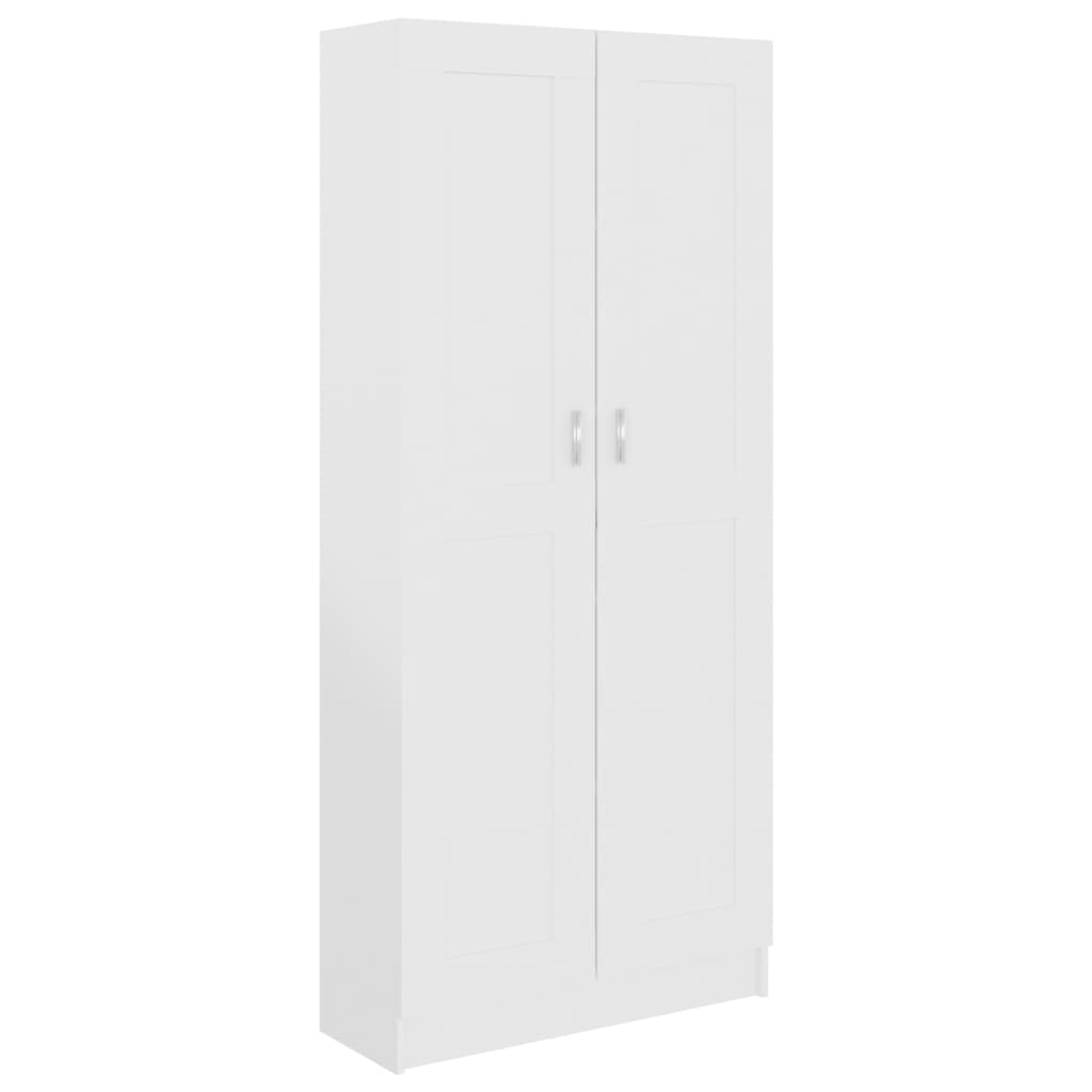 Bookcase, white, 82.5 x 30.5 x 185.5 cm, Chipboard