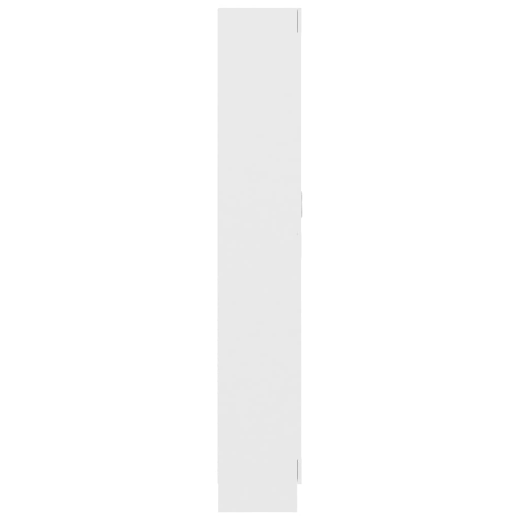 Bookcase, white, 82.5 x 30.5 x 185.5 cm, Chipboard