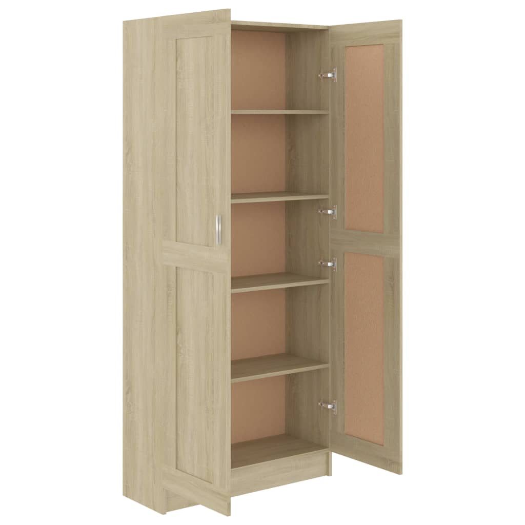 Bibliotecă, stejar sonoma, 82,5x30,5x185,5 cm, lemn prelucrat