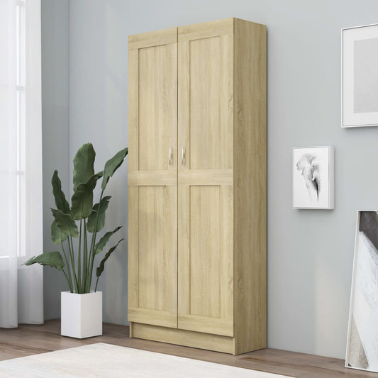 Bibliotecă, stejar sonoma, 82,5x30,5x185,5 cm, lemn prelucrat