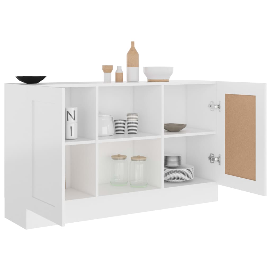 Sideboard, white, 120 x 30.5 x 70 cm, chipboard