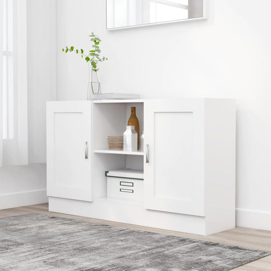 Sideboard, white, 120 x 30.5 x 70 cm, chipboard
