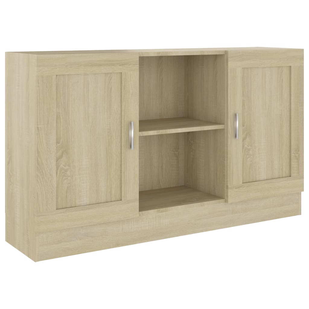 Sideboard, Sonoma oak, 120 x 30.5 x 70 cm, Chipboard