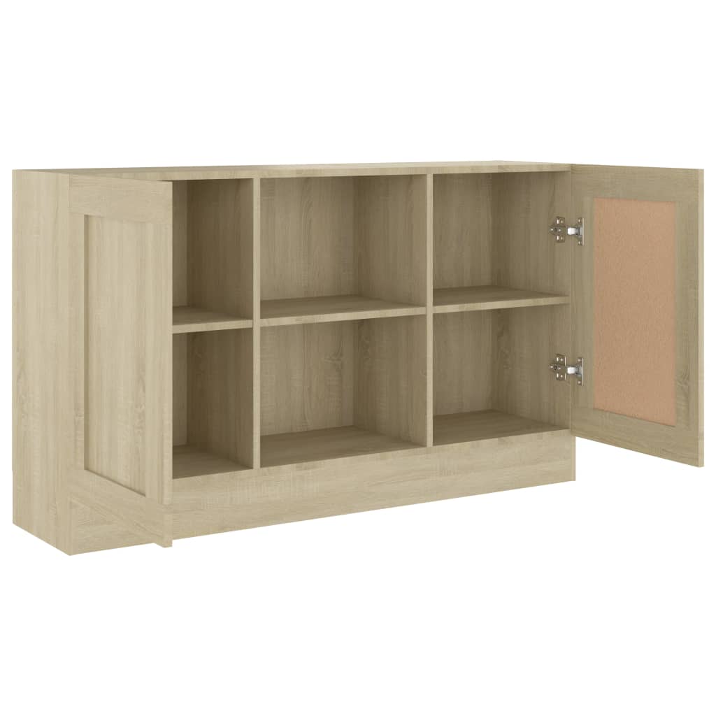 Sideboard, Sonoma oak, 120 x 30.5 x 70 cm, Chipboard