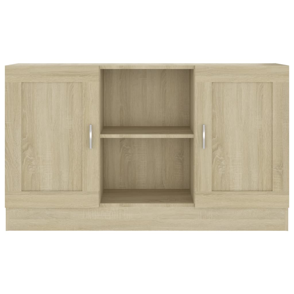 Sideboard, Sonoma oak, 120 x 30.5 x 70 cm, Chipboard