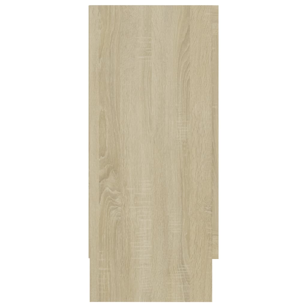 Sideboard, Sonoma oak, 120 x 30.5 x 70 cm, Chipboard