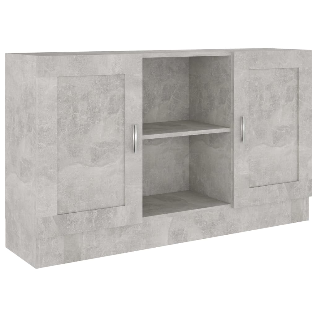 Sideboard, concrete grey, 120 x 30.5 x 70 cm, chipboard