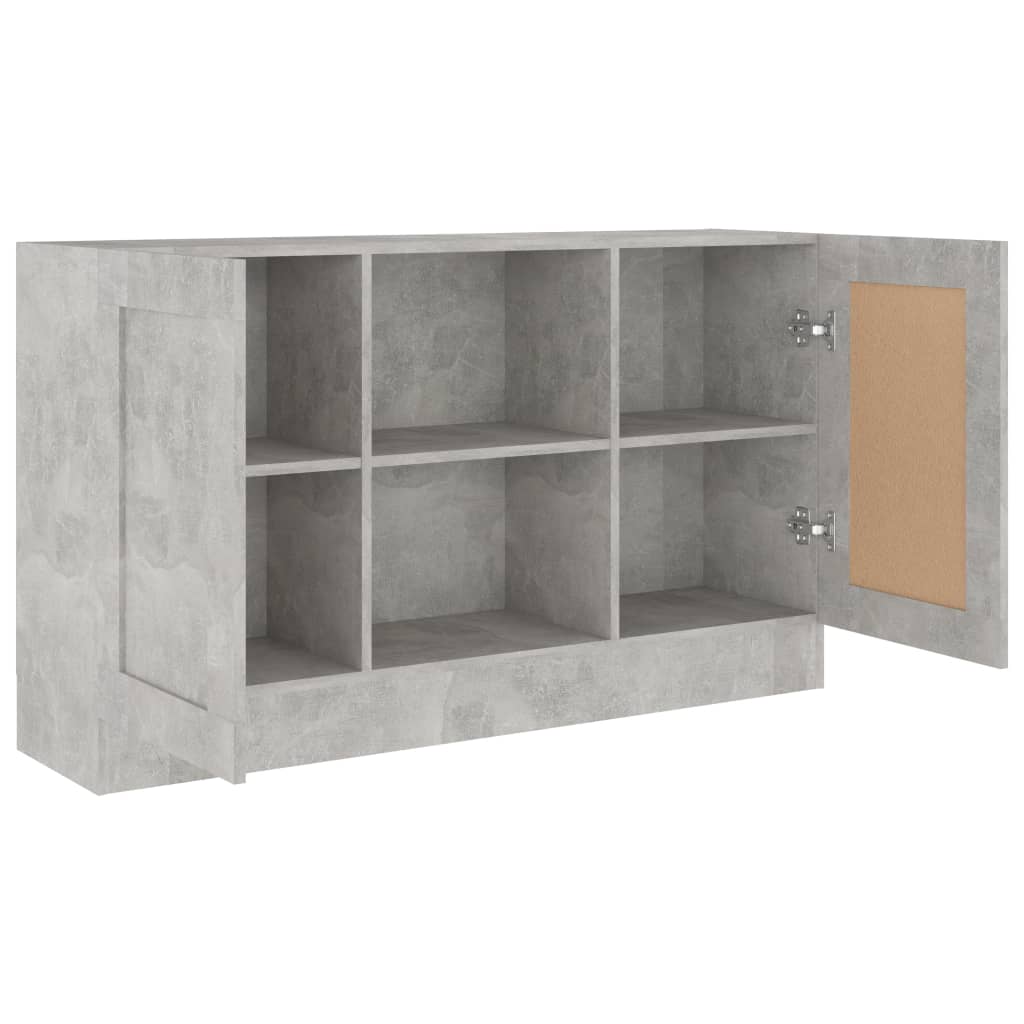Sideboard, concrete grey, 120 x 30.5 x 70 cm, chipboard