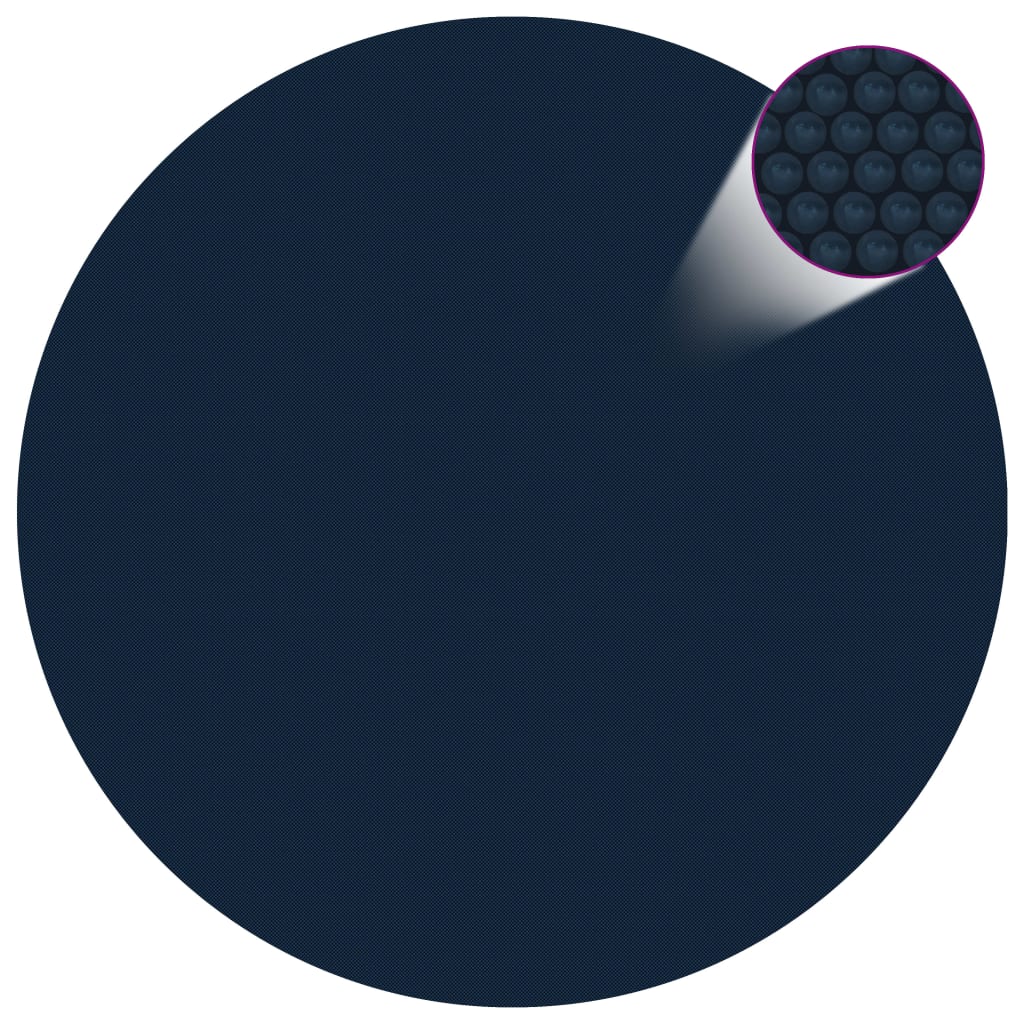 Floating pool solar foil, black/blue, 527 cm, PE