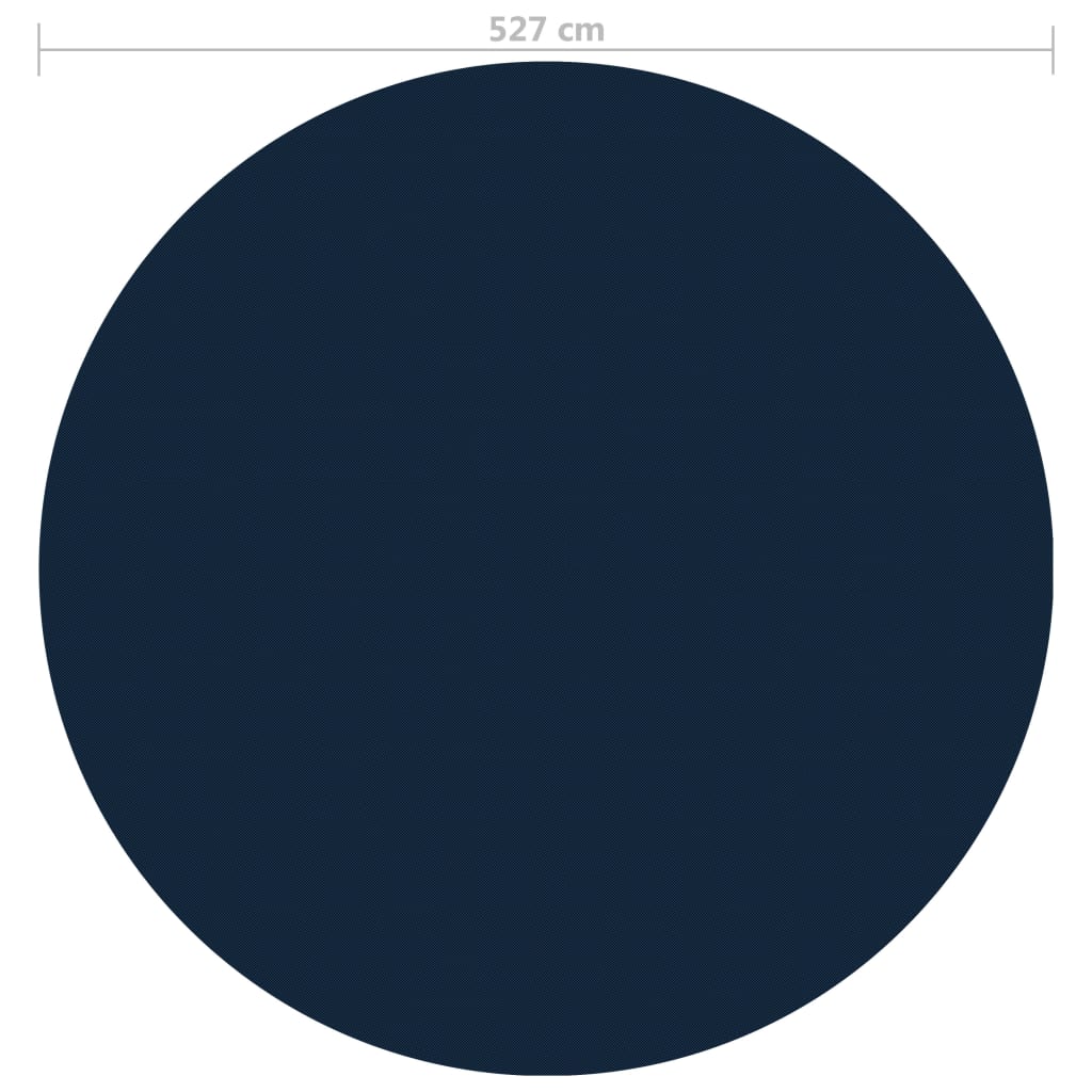 Floating pool solar foil, black/blue, 527 cm, PE