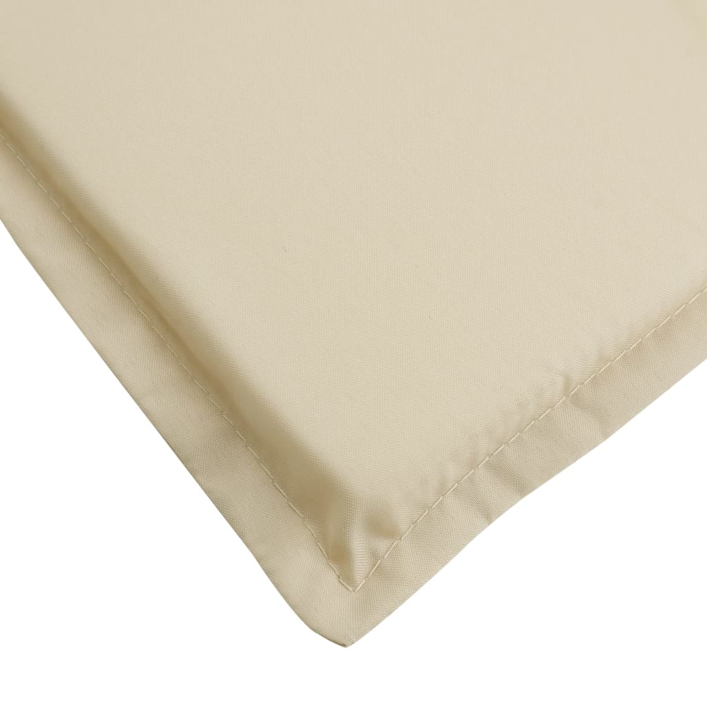 Lounger cushion, beige, (75+105)x 50x3 cm
