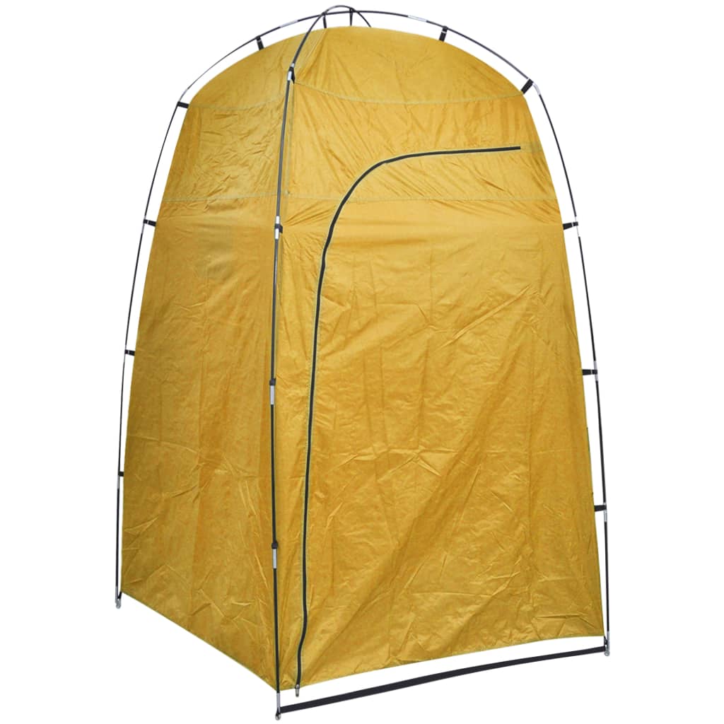 Yellow shower/toilet/changing room tent