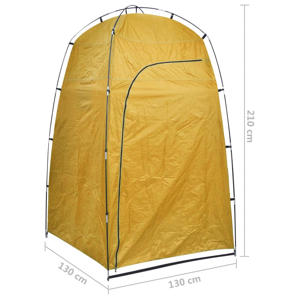 Yellow shower/toilet/changing room tent