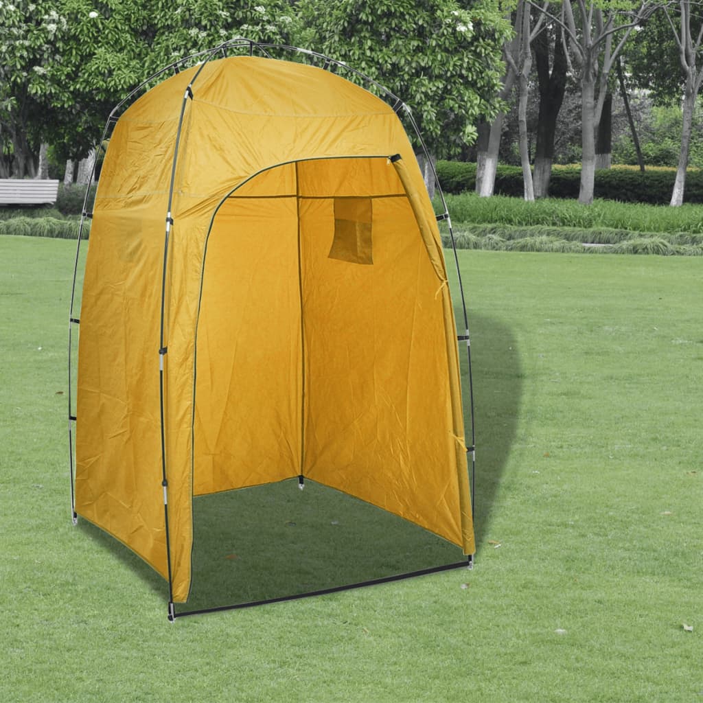 Yellow shower/toilet/changing room tent