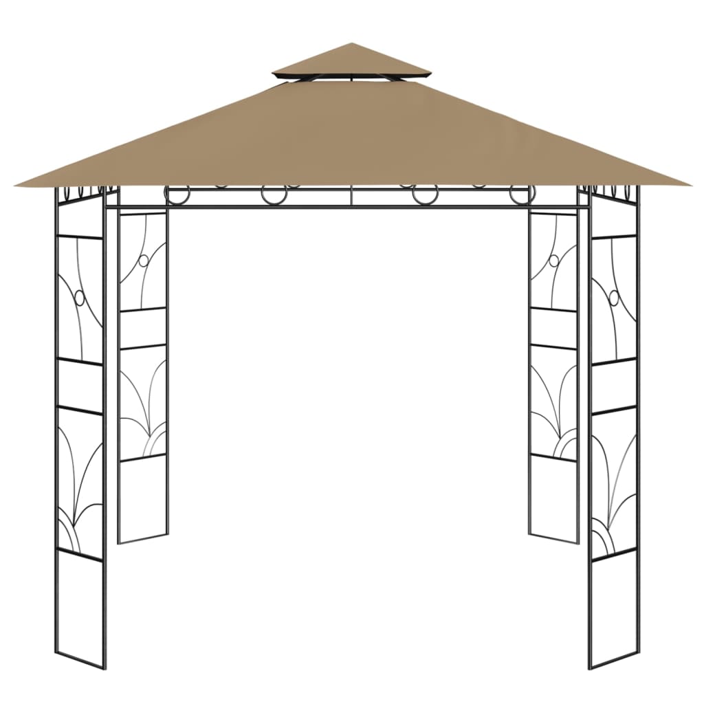 Pavilion, gri taupe, 3x3x2,7 m, 160 g/m²