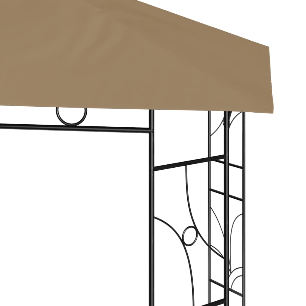 Pavilion, gri taupe, 3x3x2,7 m, 160 g/m²