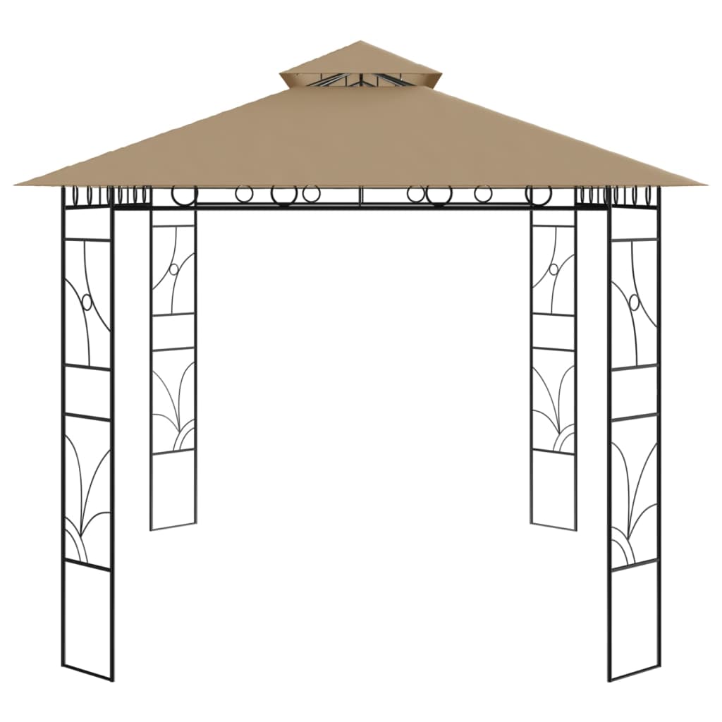 Pavilion, gri taupe, 4x3x2,7 m, 160 g/m²